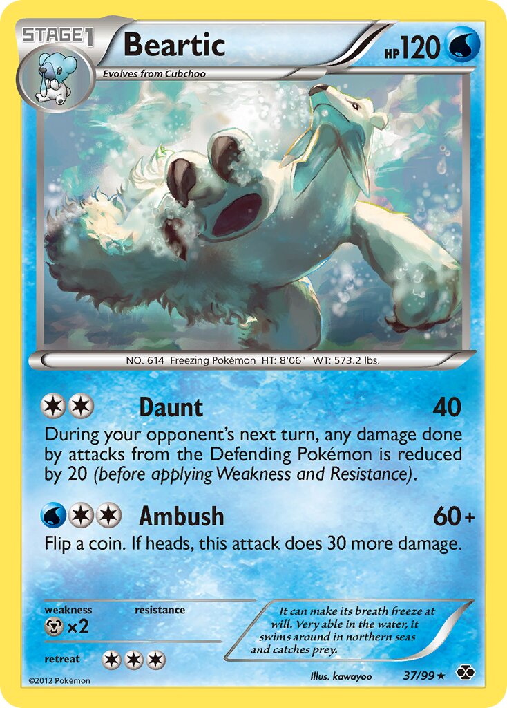 Beartic 037/103 — Next Destinies (English Pokémon TCG card)