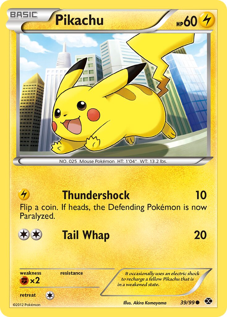 Pikachu 039/103 — Next Destinies (English Pokémon TCG card)