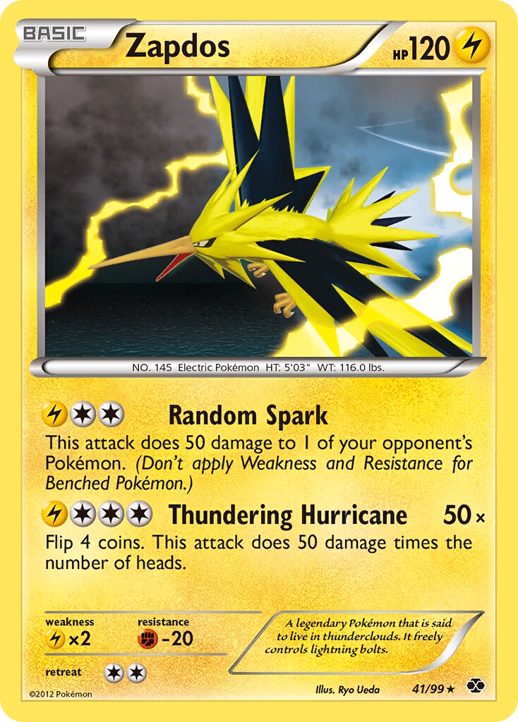 Zapdos 041/103 — Next Destinies (English Pokémon TCG card)