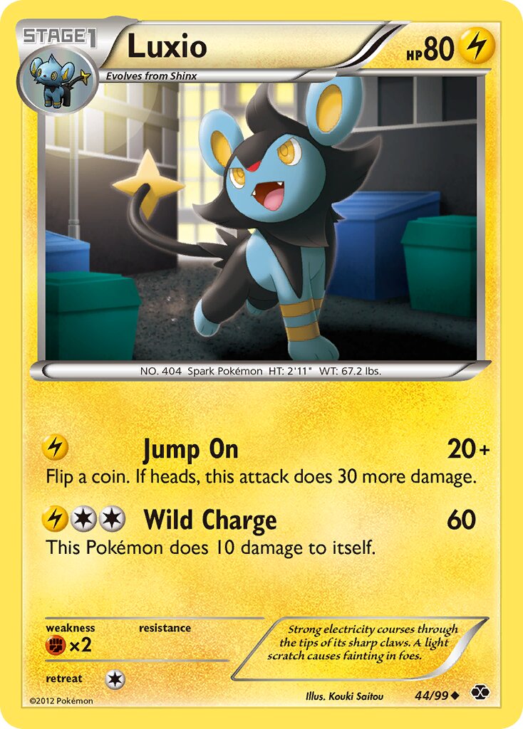 Luxio 044/103 — Next Destinies (English Pokémon TCG card)