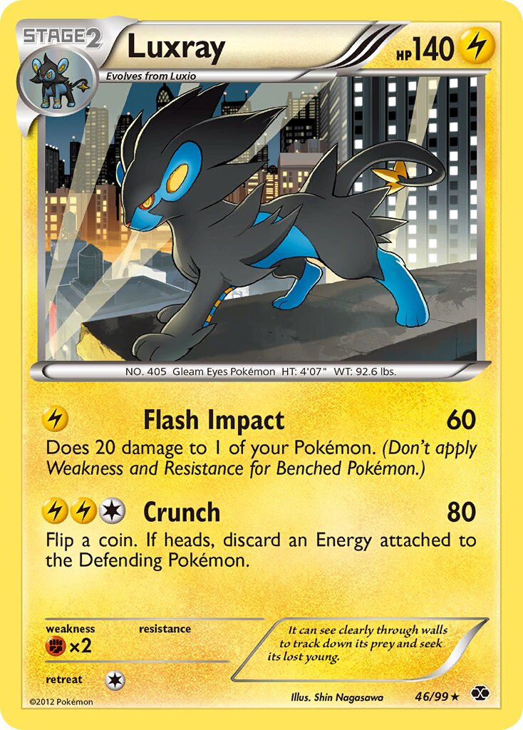 Luxray 046/103 — Next Destinies (English Pokémon TCG card)