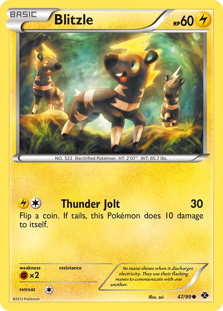 Blitzle 047/103 — Next Destinies (English Pokémon TCG card)