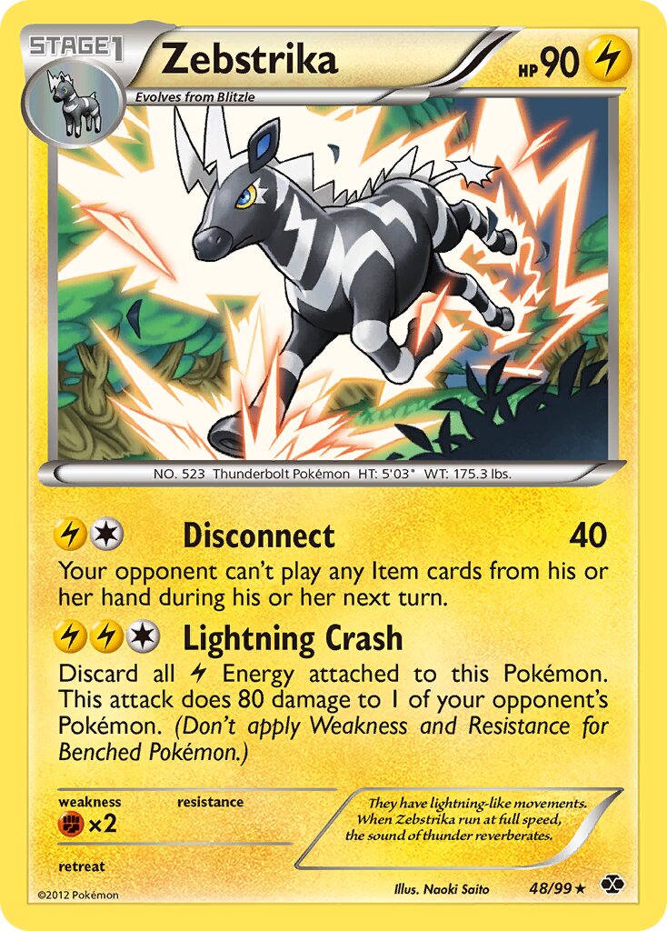 Zebstrika 048/103 — Next Destinies (English Pokémon TCG card)