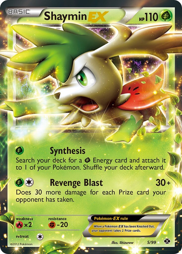 Shaymin-EX 005/103 — Next Destinies (English Pokémon TCG card)