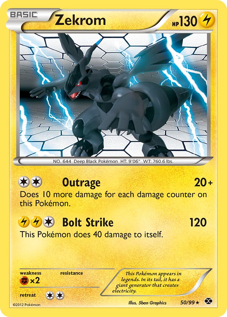 Zekrom 050/103 — Next Destinies (English Pokémon TCG card)