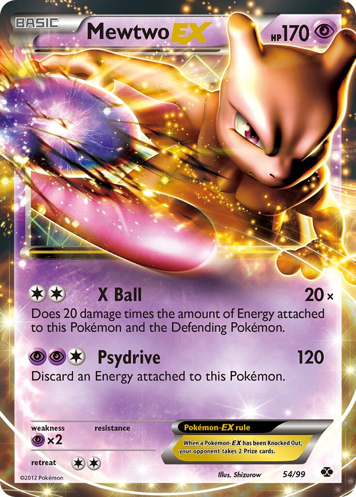Mewtwo-EX 054/103 — Next Destinies (English Pokémon TCG card)