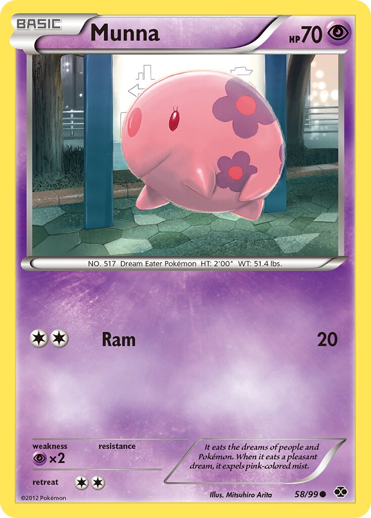 Munna 058/103 — Next Destinies (English Pokémon TCG card)