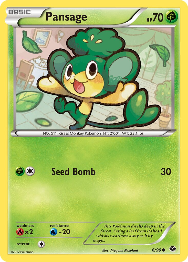 Pansage 006/103 — Next Destinies (English Pokémon TCG card)