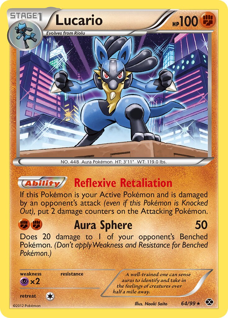 Lucario 064/103 — Next Destinies (English Pokémon TCG card)