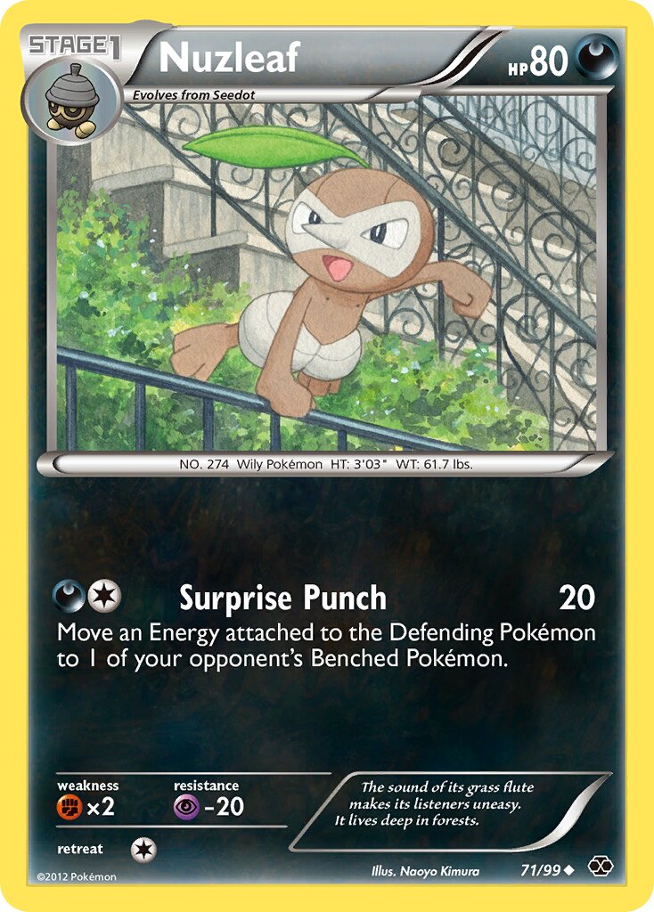 Nuzleaf 071/103 — Next Destinies (English Pokémon TCG card)