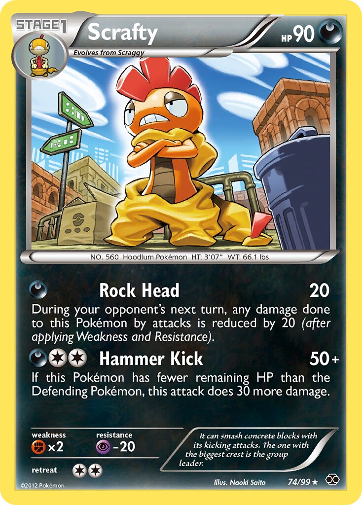 Scrafty 074/103 — Next Destinies (English Pokémon TCG card)