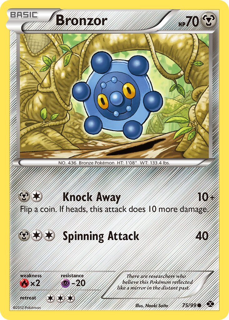 Bronzor 075/103 — Next Destinies (English Pokémon TCG card)