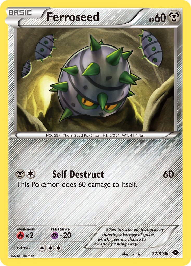 Ferroseed 077/103 — Next Destinies (English Pokémon TCG card)