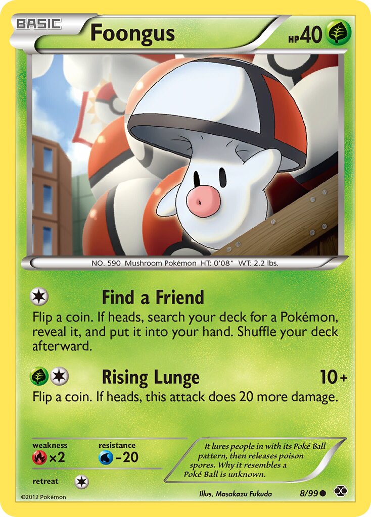 Foongus 008/103 — Next Destinies (English Pokémon TCG card)