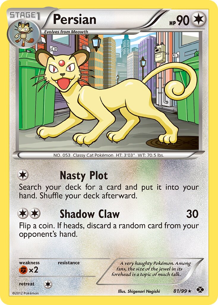 Persian 081/103 — Next Destinies (English Pokémon TCG card)