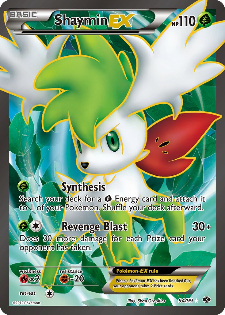 Shaymin-EX 094/103 — Next Destinies (English Pokémon TCG card)
