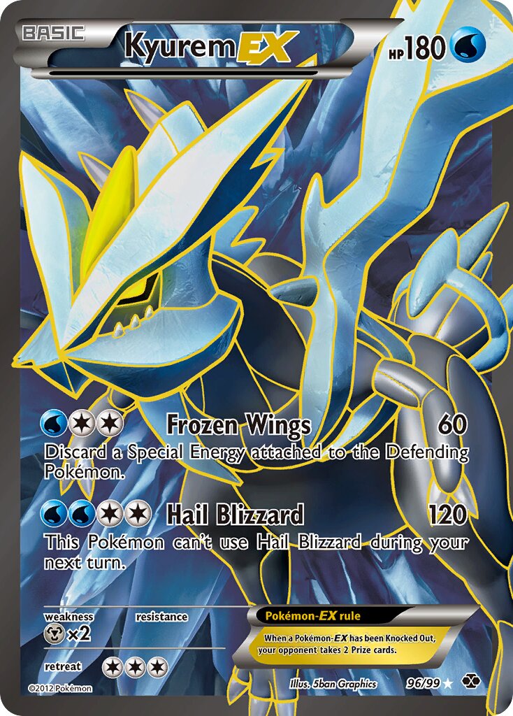 Kyurem-EX 096/103 — Next Destinies (English Pokémon TCG card)