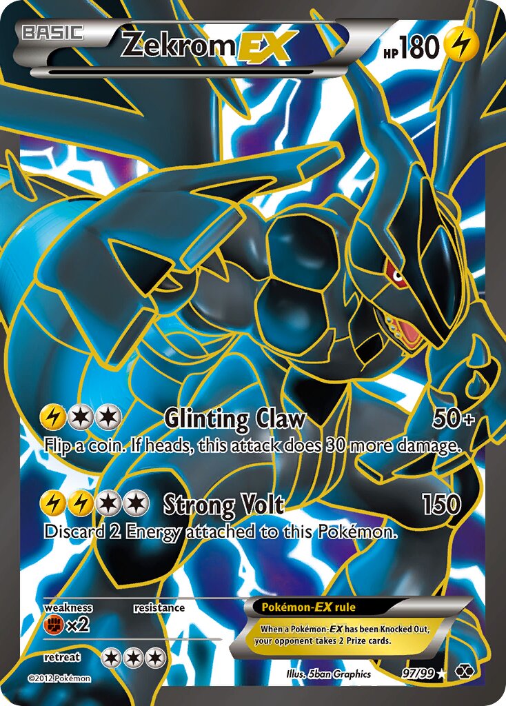 Zekrom-EX 097/103 — Next Destinies (English Pokémon TCG card)
