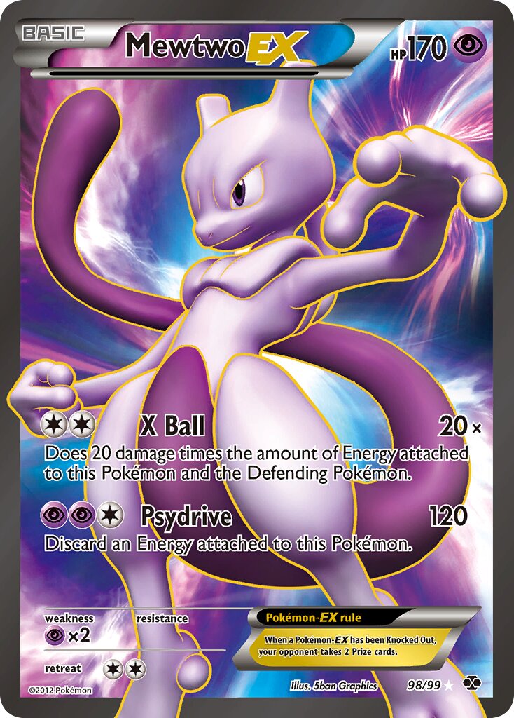Mewtwo-EX 098/103 — Next Destinies (English Pokémon TCG card)