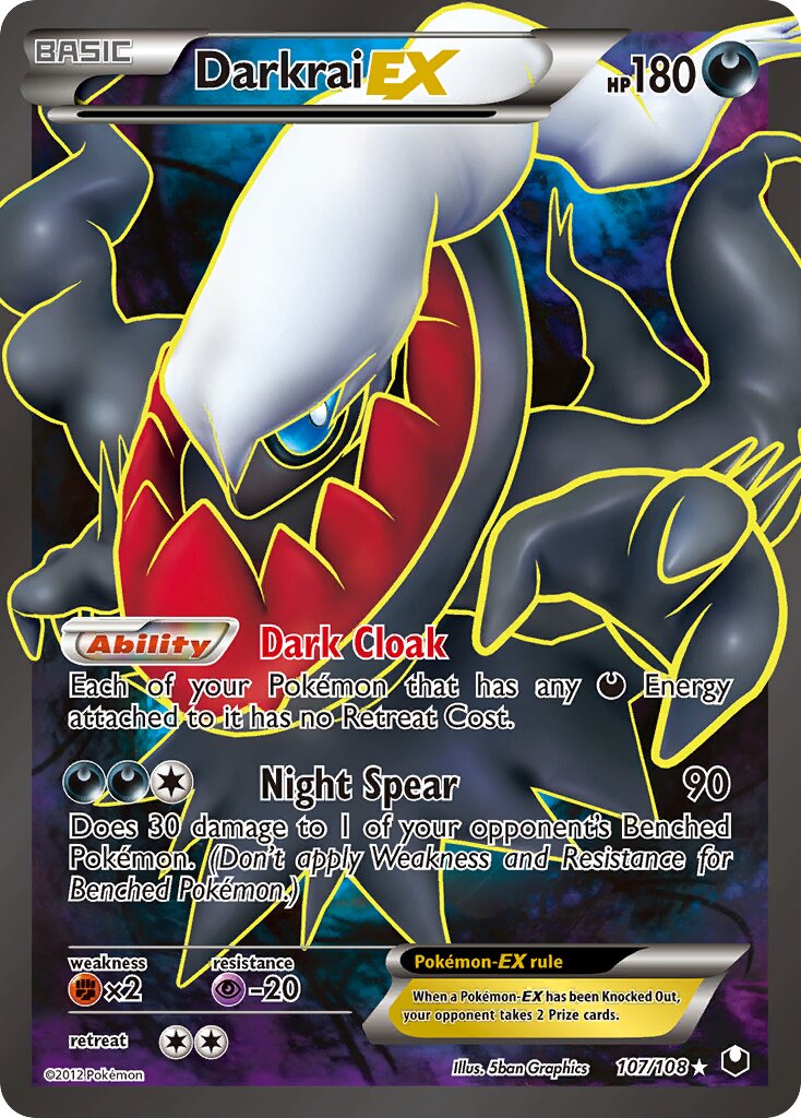 Darkrai-EX 107/111 — Dark Explorers (English Pokémon TCG card)
