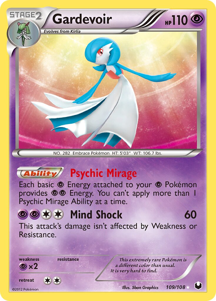 Gardevoir 109/111 — Dark Explorers (English Pokémon TCG card)