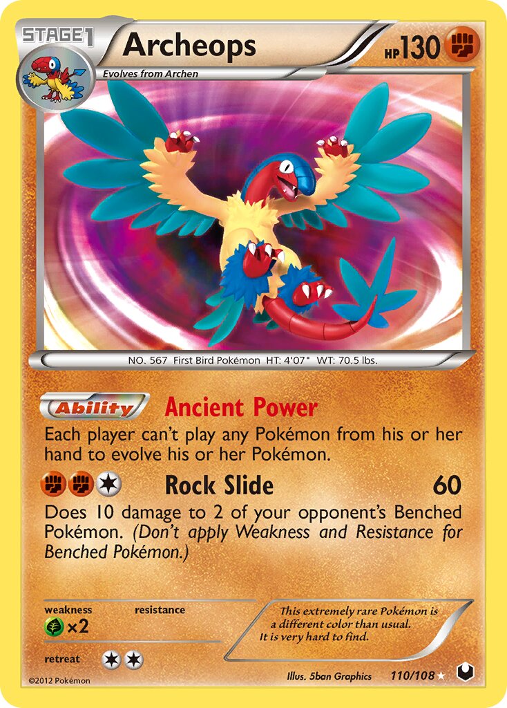 Archeops 110/111 — Dark Explorers (English Pokémon TCG card)