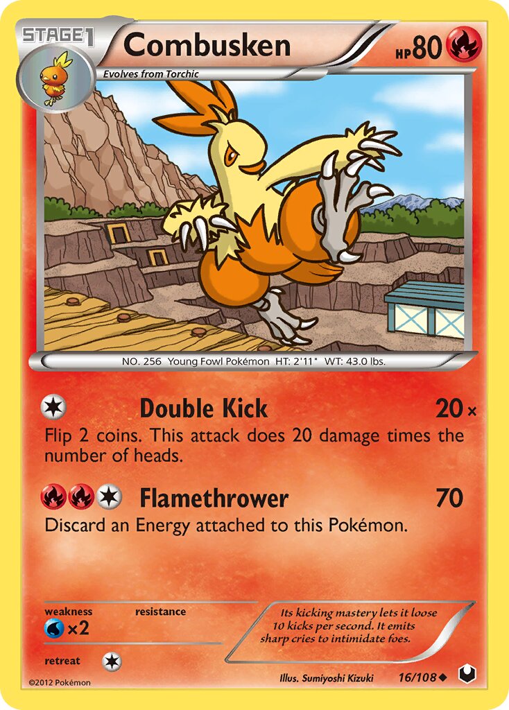 Combusken 016/111 — Dark Explorers (English Pokémon TCG card)