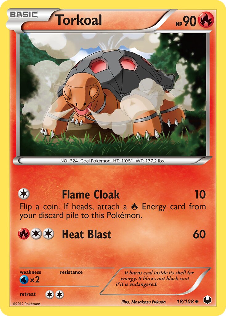 Torkoal 018/111 — Dark Explorers (English Pokémon TCG card)