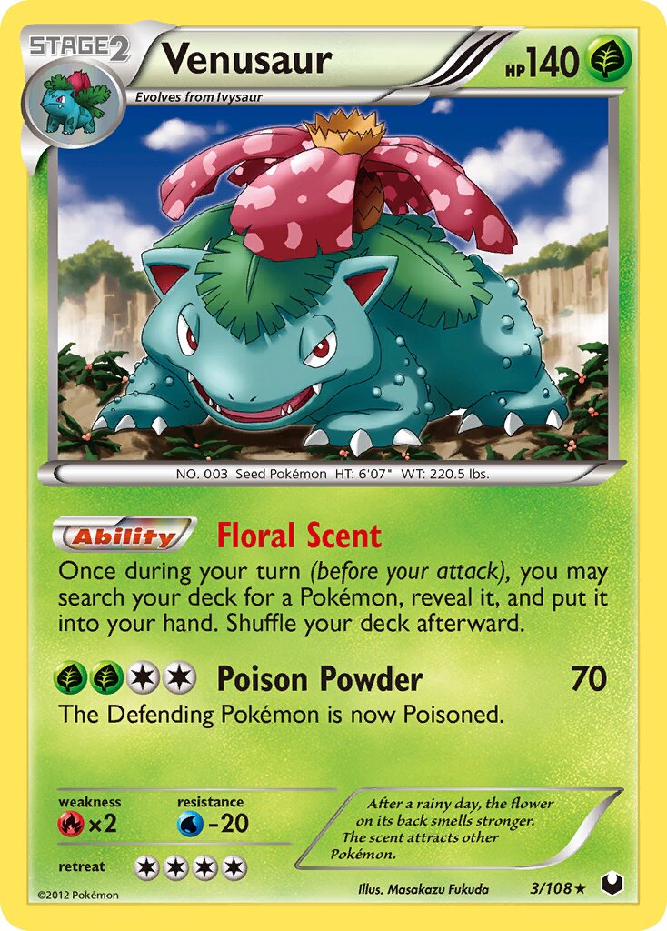 Venusaur 003/111 — Dark Explorers (English Pokémon TCG card)