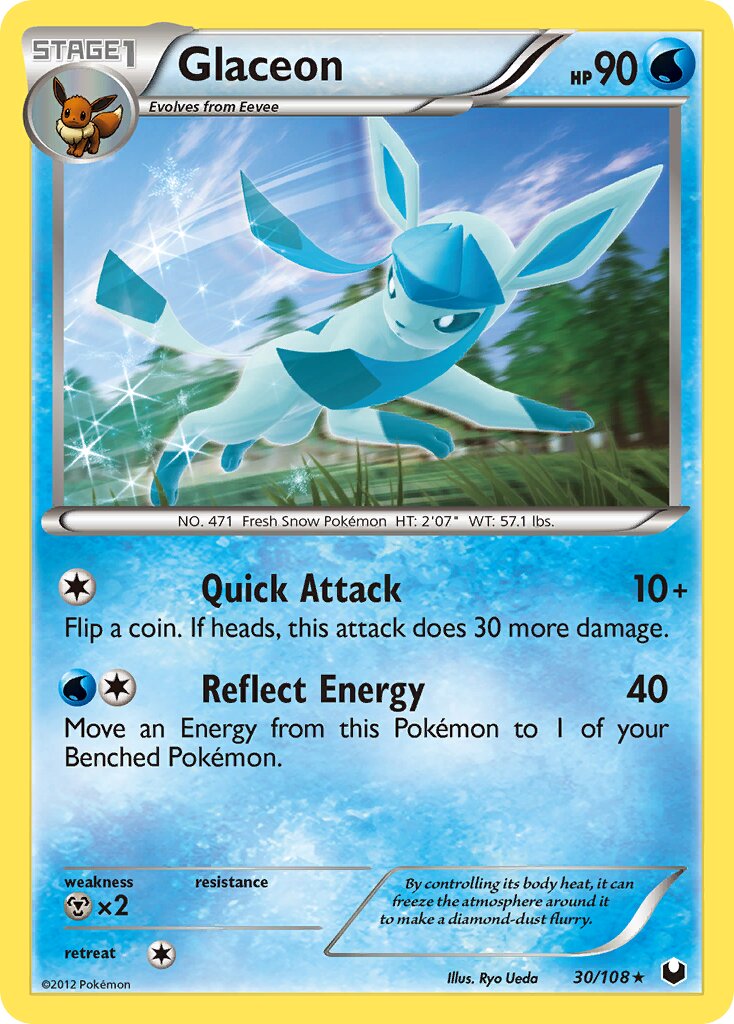 Glaceon 030/111 — Dark Explorers (English Pokémon TCG card)