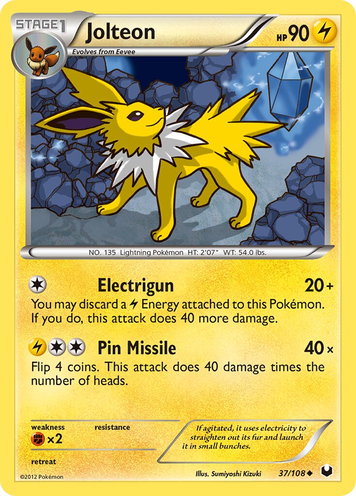 Jolteon 037/111 — Dark Explorers (English Pokémon TCG card)