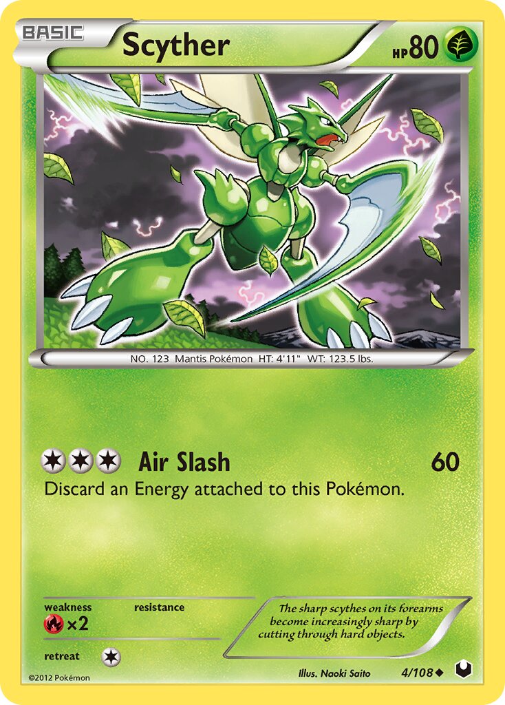 Scyther 004/111 — Dark Explorers (English Pokémon TCG card)