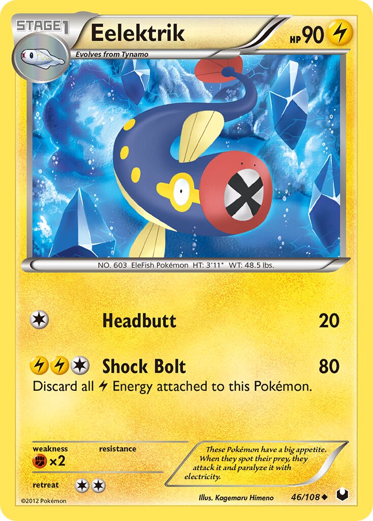 Eelektrik 046/111 — Dark Explorers (English Pokémon TCG card)