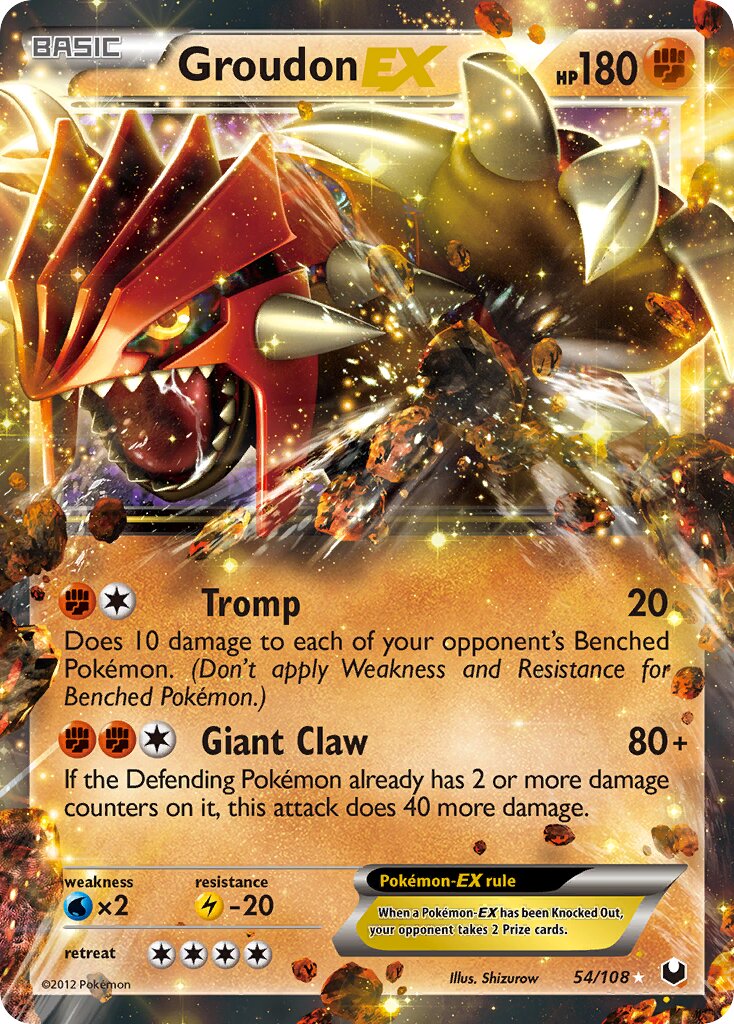 Groudon-EX 054/111 — Dark Explorers (English Pokémon TCG card)