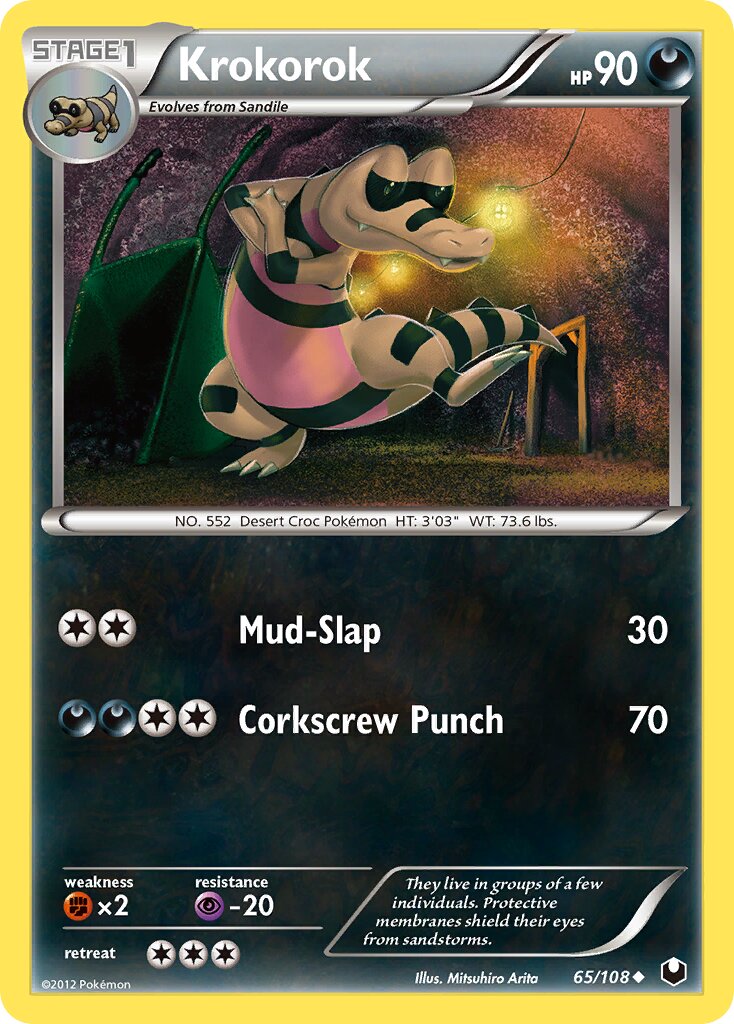 Krokorok 065/111 — Dark Explorers (English Pokémon TCG card)