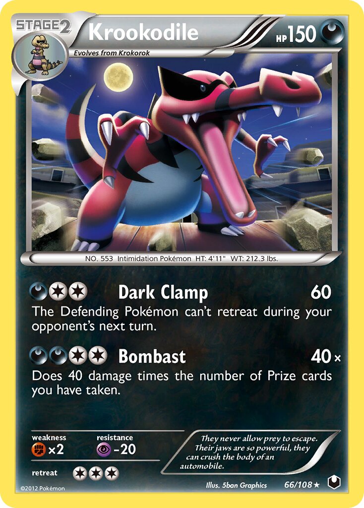 Krookodile 066/111 — Dark Explorers (English Pokémon TCG card)