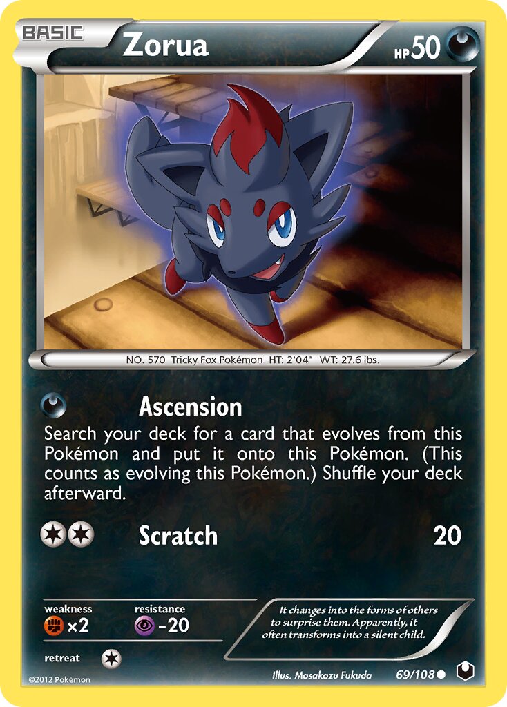 Zorua 069/111 — Dark Explorers (English Pokémon TCG card)