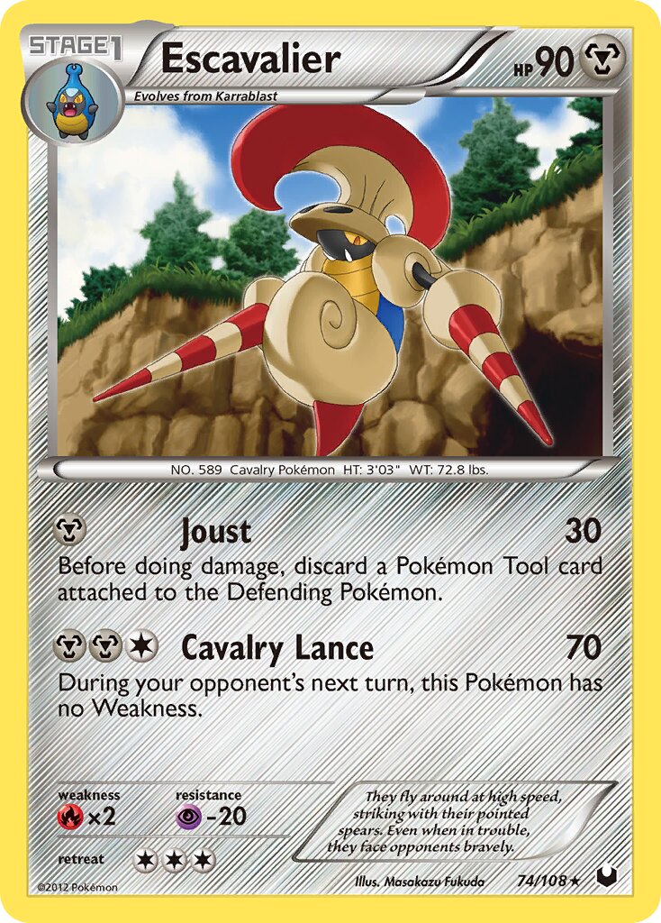 Escavalier 074/111 — Dark Explorers (English Pokémon TCG card)
