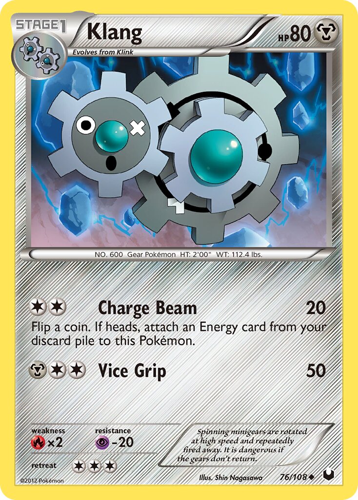 Klang 076/111 — Dark Explorers (English Pokémon TCG card)