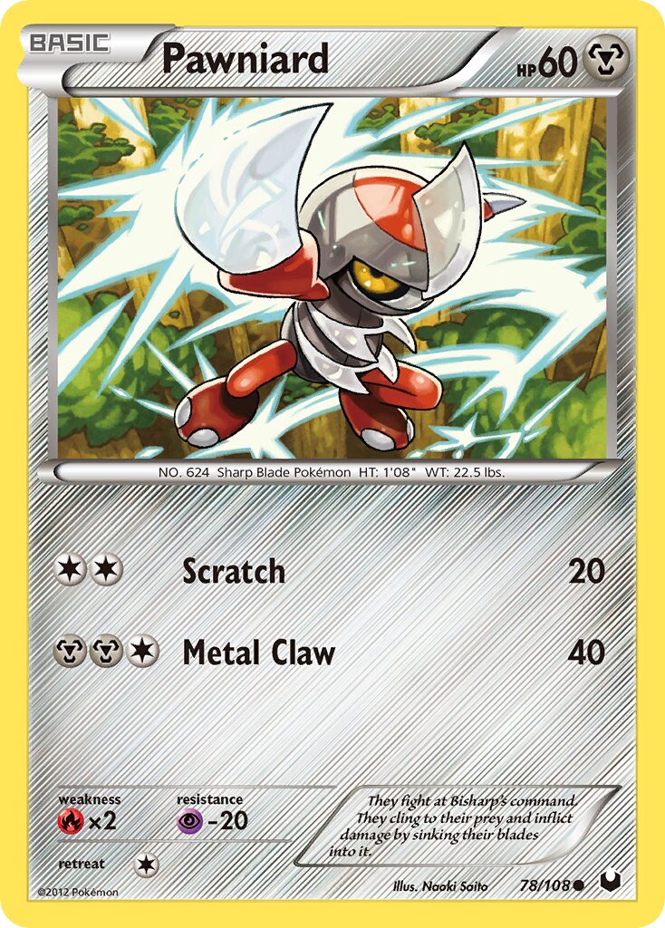 Pawniard 078/111 — Dark Explorers (English Pokémon TCG card)