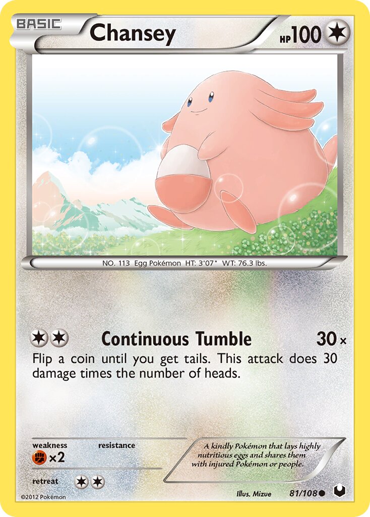 Chansey 081/111 — Dark Explorers (English Pokémon TCG card)