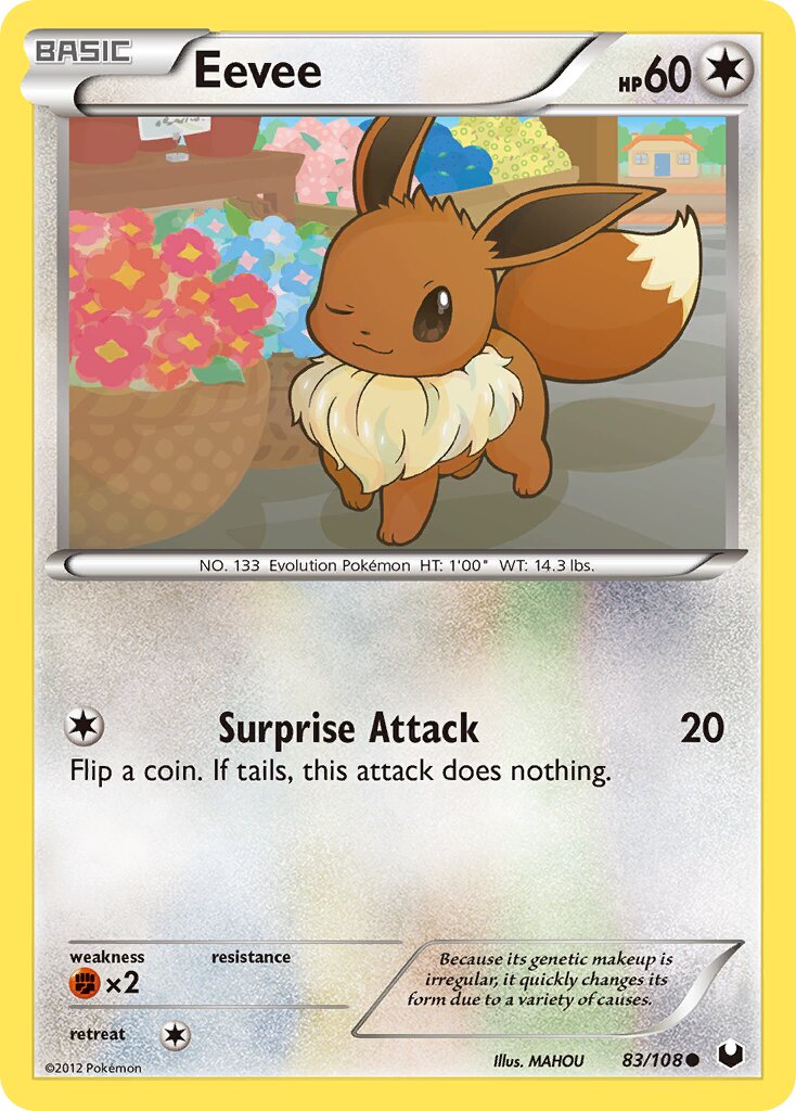 Eevee 083/111 — Dark Explorers (English Pokémon TCG card)