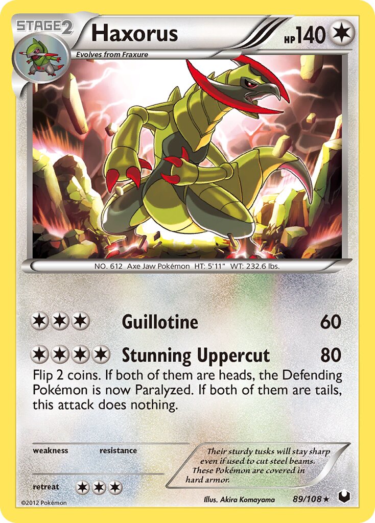 Haxorus 089/111 — Dark Explorers (English Pokémon TCG card)