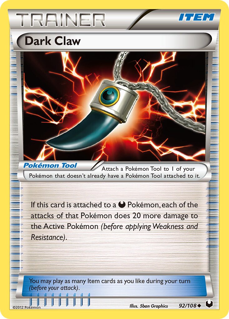 Dark Claw 092/111 — Dark Explorers (English Pokémon TCG card)