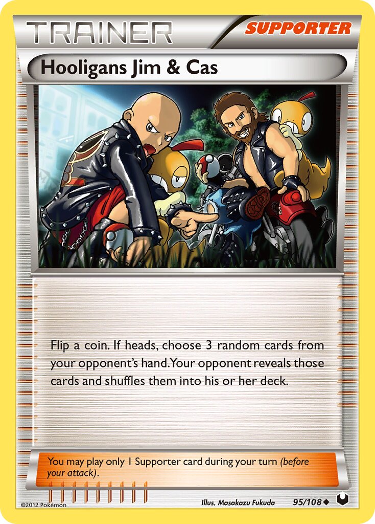 Hooligans Jim & Cas 095/111 — Dark Explorers (English Pokémon TCG card)
