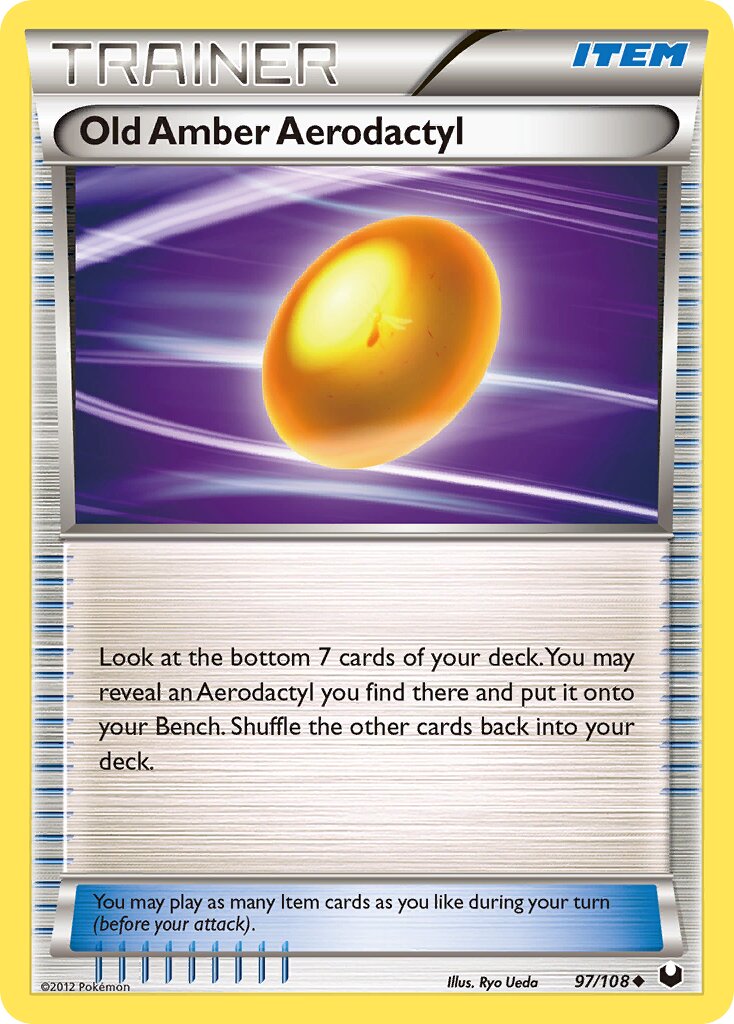 Old Amber Aerodactyl 097/111 — Dark Explorers (English Pokémon TCG card)