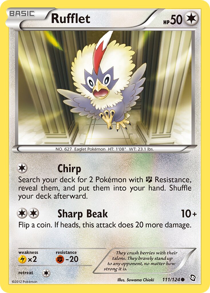Rufflet 111/128 — Dragons Exalted (English Pokémon TCG card)