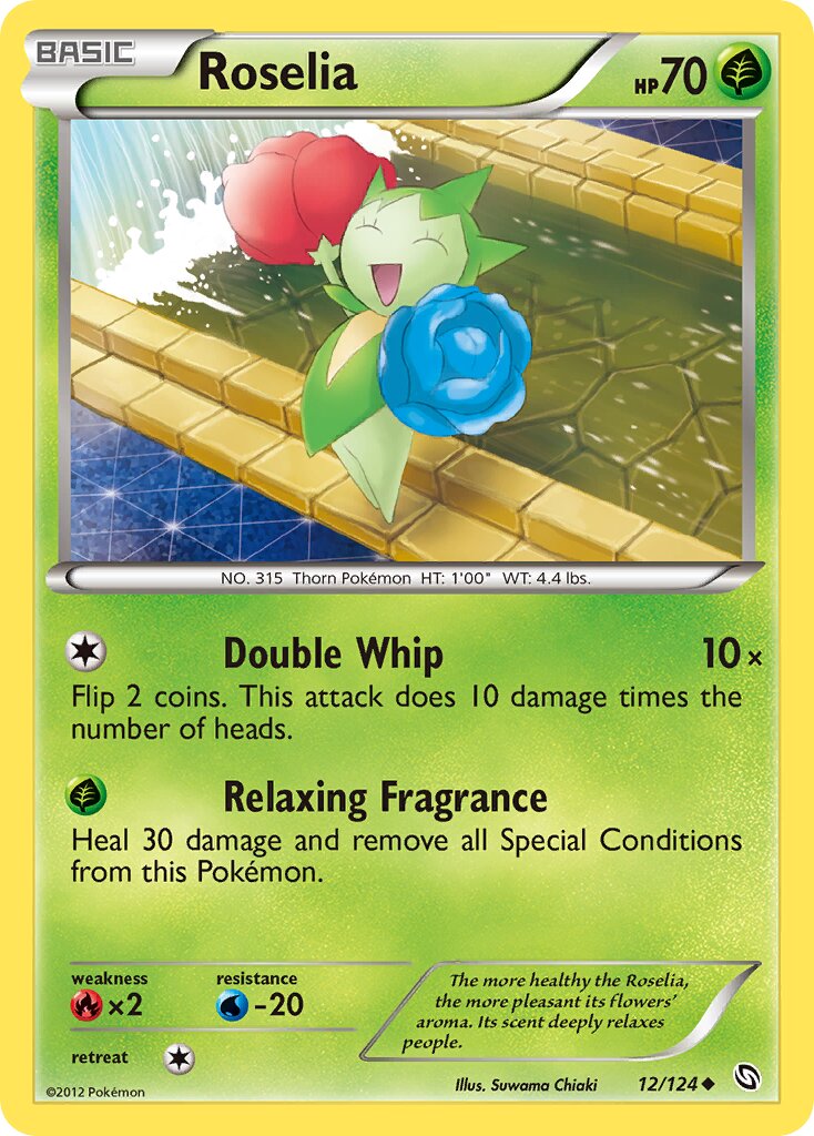 Roselia 012/128 — Dragons Exalted (English Pokémon TCG card)