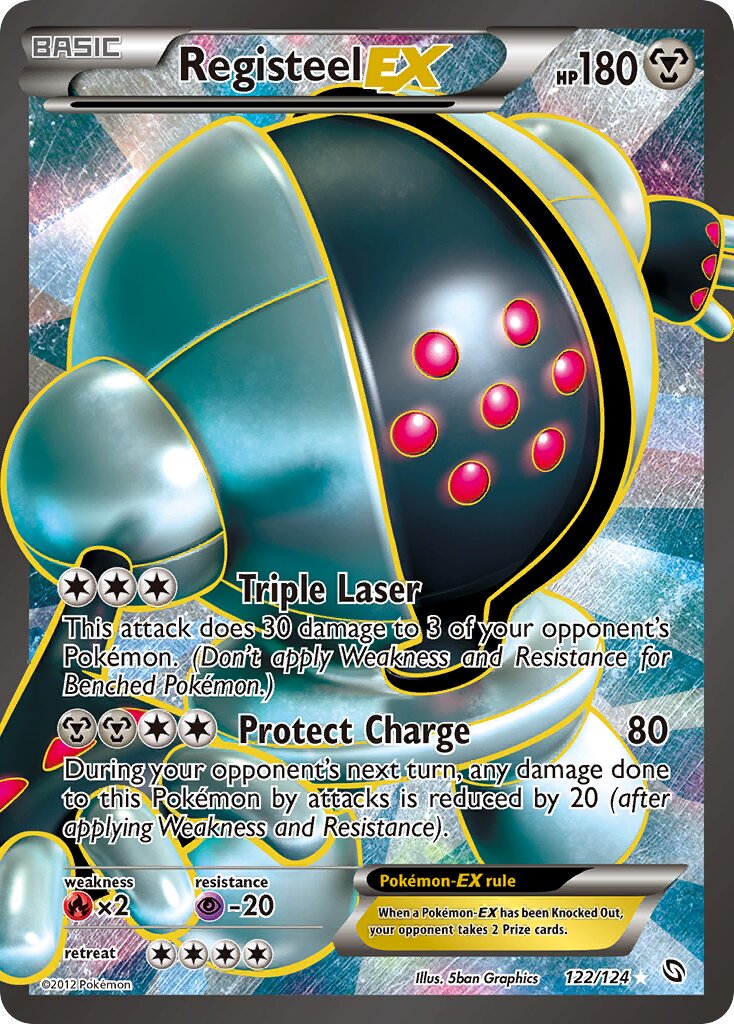Registeel-EX 122/128 — Dragons Exalted (English Pokémon TCG card)