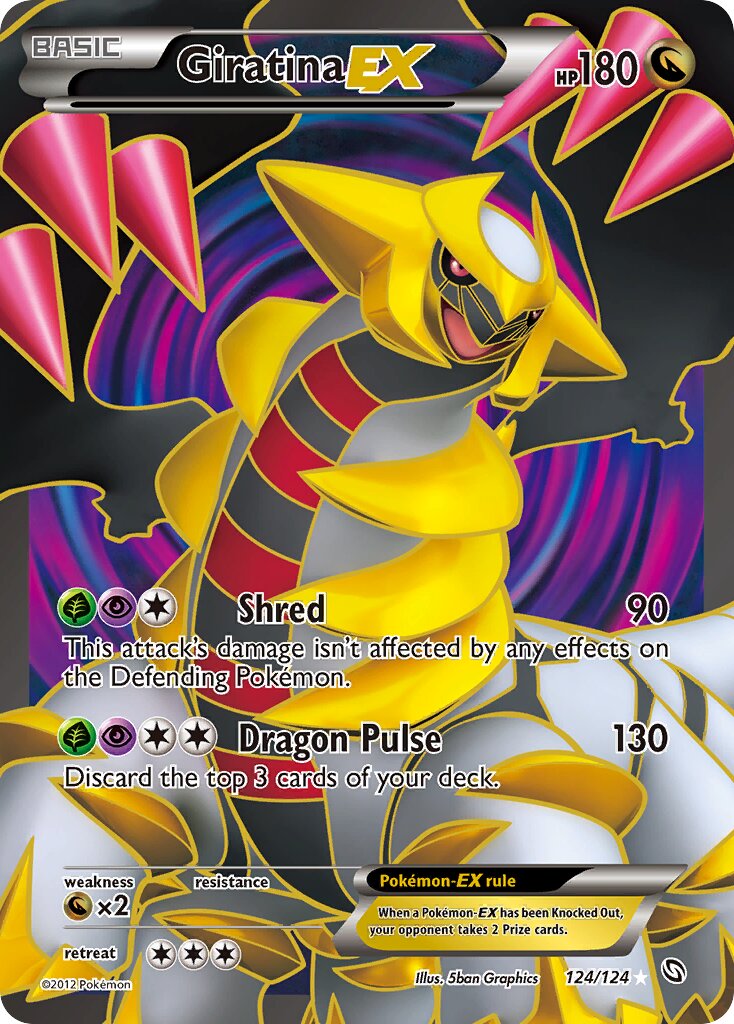 Giratina-EX 124/128 — Dragons Exalted (English Pokémon TCG card)